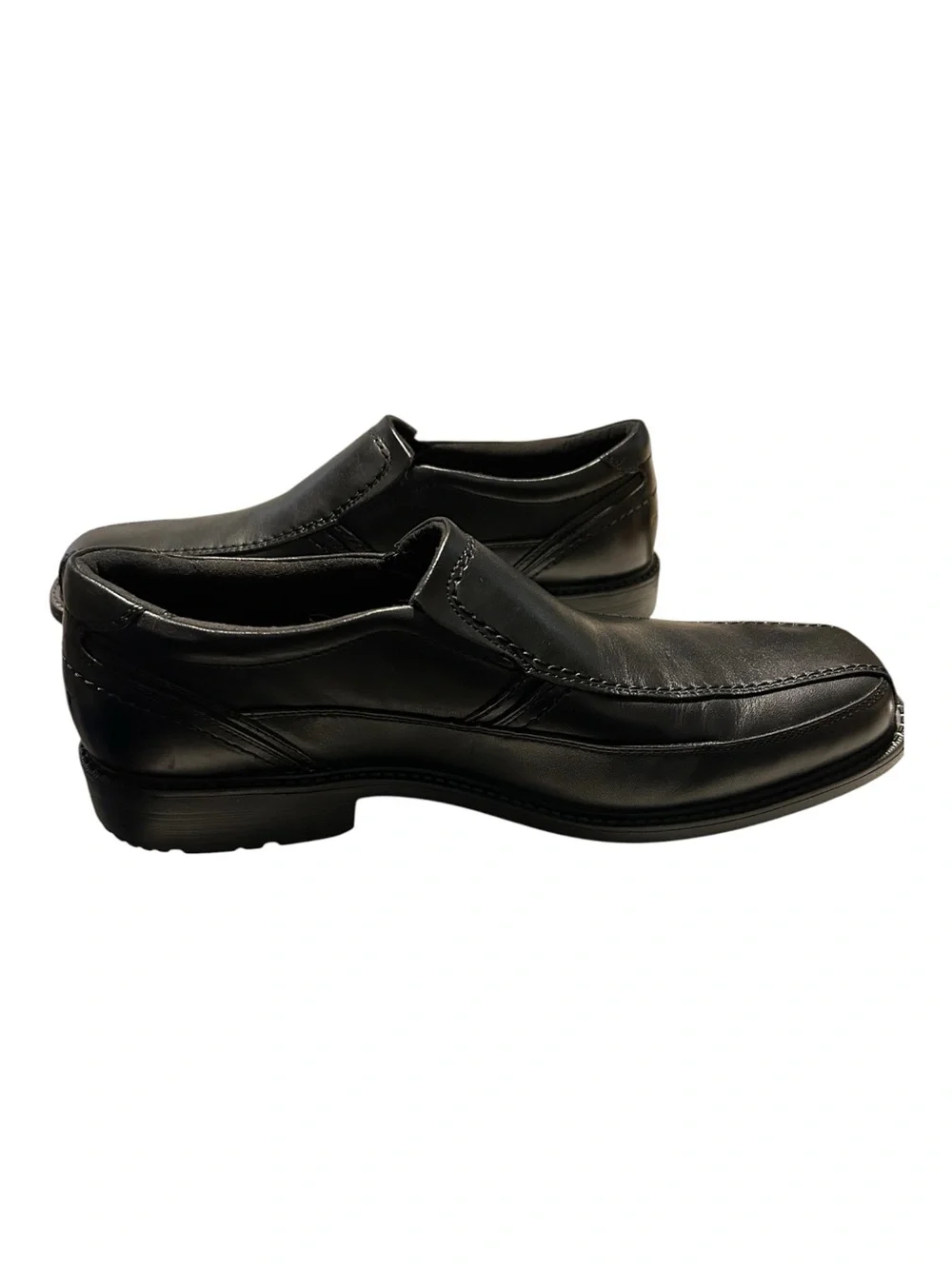 New Men’s Rockport Black Leather Comfort Slip-on Loafers - Size 11 W